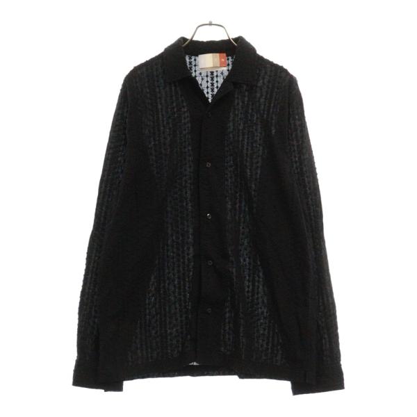 【美品】KITH　ペイズリー柄　セットアップ Camp Collar シルク 黒 Kith Women Mika Wavy Jacquard Wrap Halter - Nocturnal