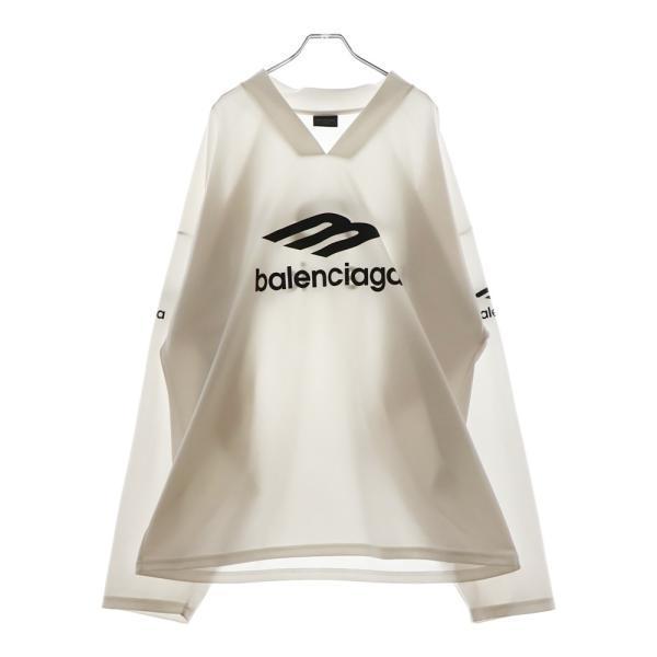［極美品］バレンシアガ　背面ロゴプリント　ロンT ホワイト 楽天市場】バレンシアガ（長さ（袖）長袖）（Tシャツ