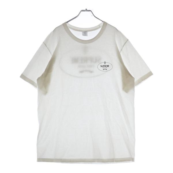 $ Supreme ロゴプリント 長袖Tシャツ クルーネック　グレー Supreme シュプリーム 2024AW Crest Crewneck クレストクルー