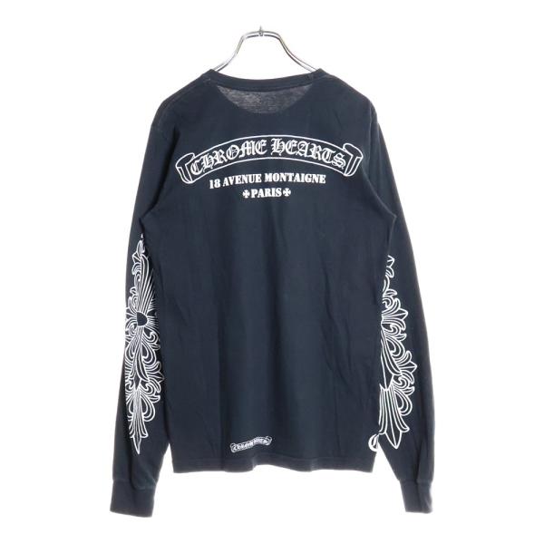 希少　90s CHROME HEARTS フローラルクロス　 ブラック　ロンT 希少 90s CHROME HEARTS フローラルクロス ブラック ロンT 希少 90s