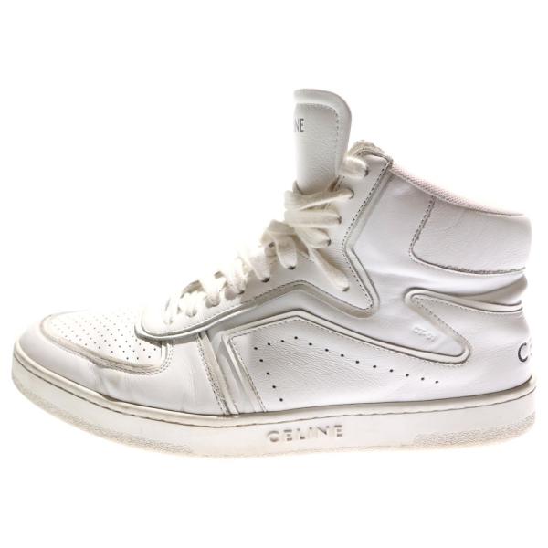 CELINE（セリーヌ） CT-01 バックロゴレザーハイカットスニーカー