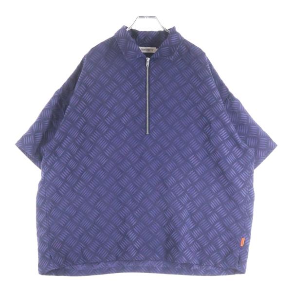 TIGHTBOOTH タイトブース CHECKER PLATE HALF ZIP SHIRT チェッカー