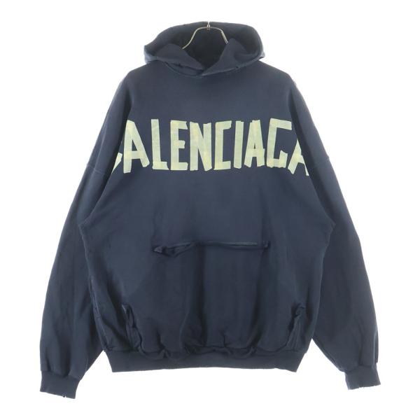 BALENCIAGA バレンシアガ パーカー フーディー プルオーバー M相当 BALENCIAGA（バレンシアガ） 23SS 744190 TOVB1 テープタイプリプト