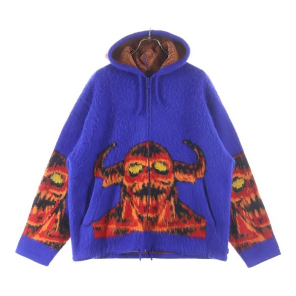 【美品☆入手困難モデル☆トイマシーン】シュプリーム ニットパーカー即完売 Supreme（シュプリーム） 24SS Toy Machine Zip Up Hooded Sweater