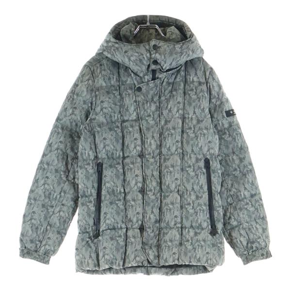 TATRAS タトラス 16AW 袖ロゴ刺繍 ダブルジップアップダウンジャケット グレー MTA16A4403 TATRAS（タトラス） 16AW 袖ロゴ刺繍 ダブルジップアップダウン