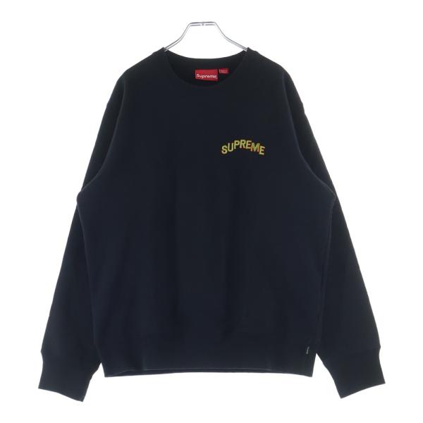 SUPREME シュプリーム 17AW Step Arc Crewneck ステップアーチロゴ クルーネックスウェットトレーナー ブラック Supreme（シュプリーム） 18AW 17AW Step Arc Crewneck ステップ