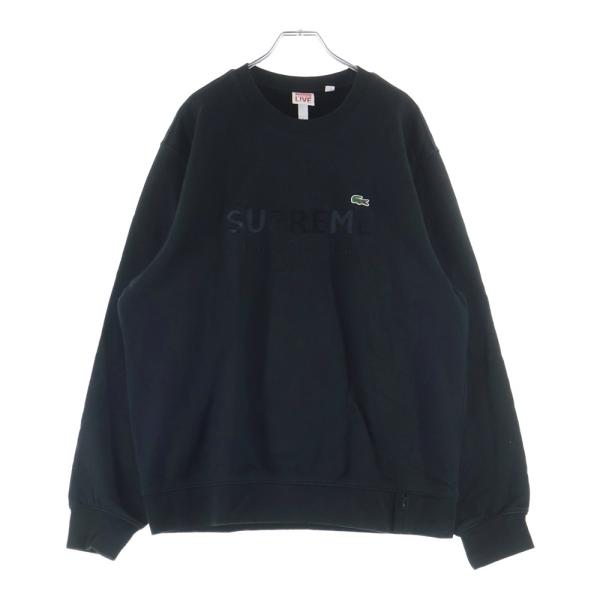Supreme（シュプリーム） 19SS ×LACOSTE LOGO PRINT CREWNECK ロゴ