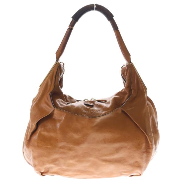 Chloe（クロエ） ワンハンドル ホーボー レザー ハンドバッグ ブラウン 