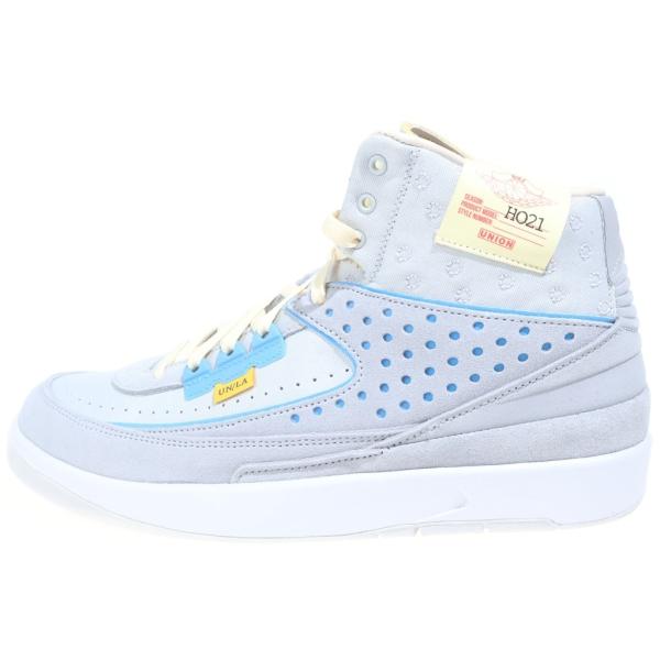 ナイキ ×UNION AIR JORDAN 2 Grey Fog ユニオン エアジョーダン2 グレー フォグ ミッドカットスニーカー US10.5/28.5cm DN3802-001
