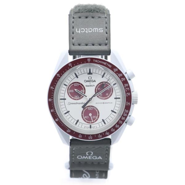 OMEGA オメガ ×SWATCH Mission to Pluto スウォッチ ミッション トゥ プルート グレー/ブラウン SO33M101