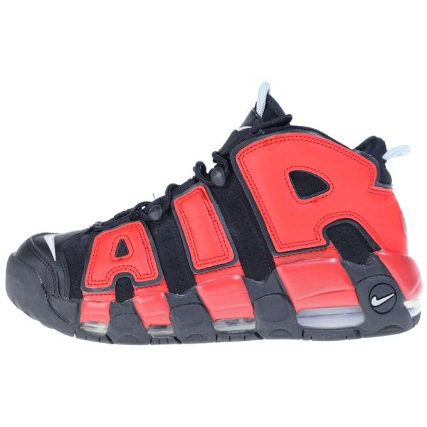 NIKE ナイキ AIR MORE UPTEMPO 96 DJ4400-001 エアモアアップテンポ ハイカットスニーカー ブラック/レッド US9.5/27.5cm