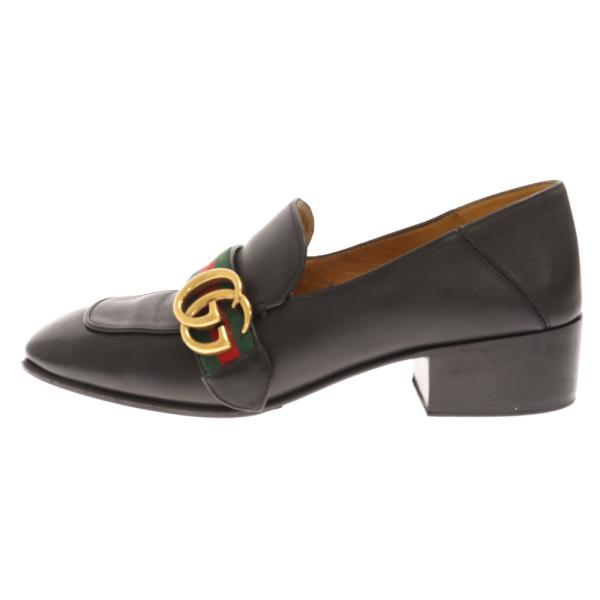 『美品』GUCCI グッチ　パンプス　マーモント　GG柄　ブラックシューズ 楽天市場】グッチ GUCCI GGマーモントチェンキヒール パンプス