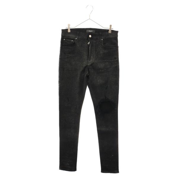 AMIRI ブロークン スラッシャー スキニーデニム SIZE:30 AMIRI スラッシャー スキニー ジーンズ ブラック (AMIRI/デニム