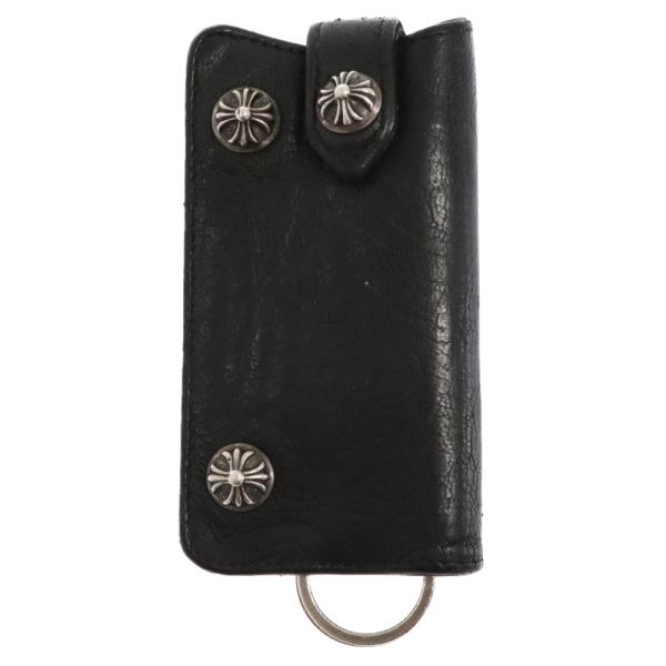 CHROME HEARTS（クロムハーツ） KEY CASE クロスボールボタンレザー