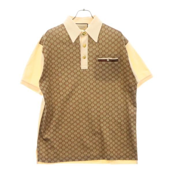 GUCCI（グッチ） 21AW Jacquard Knit Cotton Short Sleeve GG柄