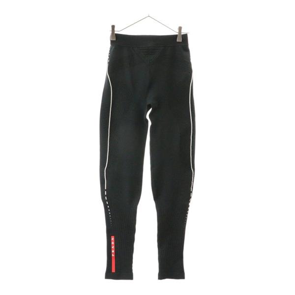 名作◎イタリア製 PRADA SPORTS フルジップニット ブラック 46 PRADA SPORT プラダ スポーツ テクニカルニット レギンスパンツ