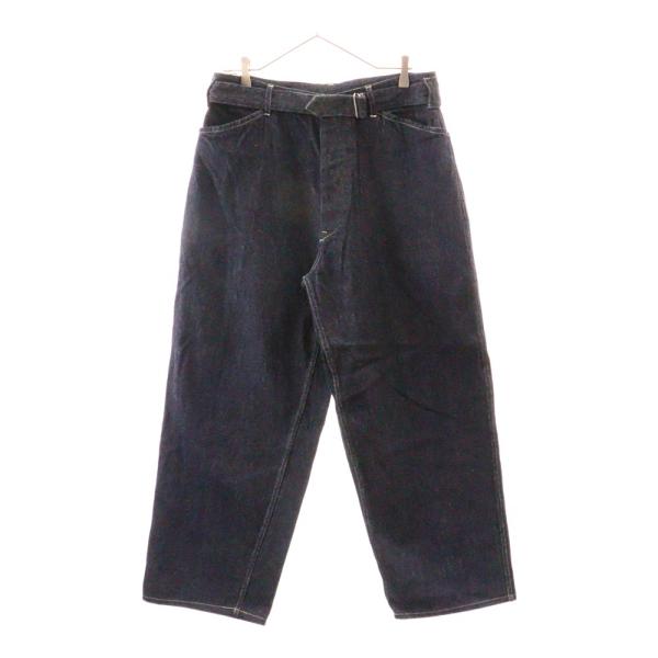COMOLI コモリ 24SS デニムベルテッドパンツ インディゴ Z01 COMOLI コモリ 24SS デニムベルテッドパンツ インディゴ Z01
