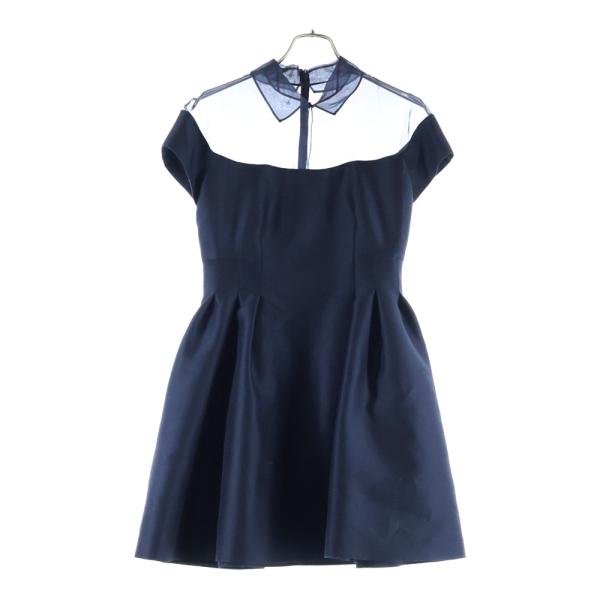 DIOR (ディオール) シースルー切替 ウール レディース ワンピース