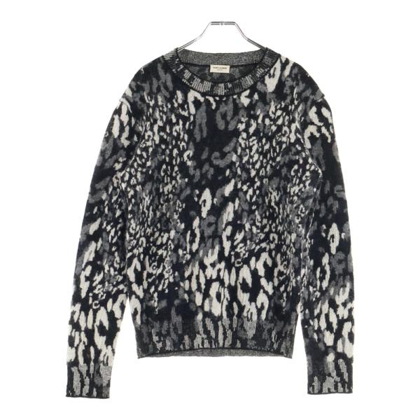 SAINT LAURENT PARIS サンローランパリ レオパードニット クルーネック