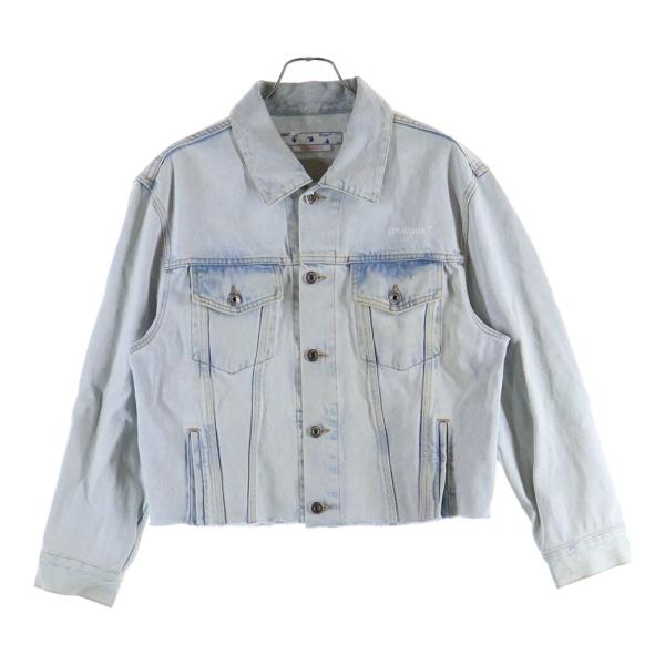 OFF-WHITE オフホワイト フロントロゴ オーバーサイズ ペイント デニム