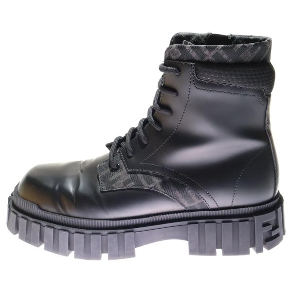 FENDI（フェンディ） ズッカ柄 FFロゴソール レースアップ ジップ