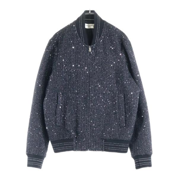 サンローランパリ 20SS Bomber Jacket スパンコール ジップアップ