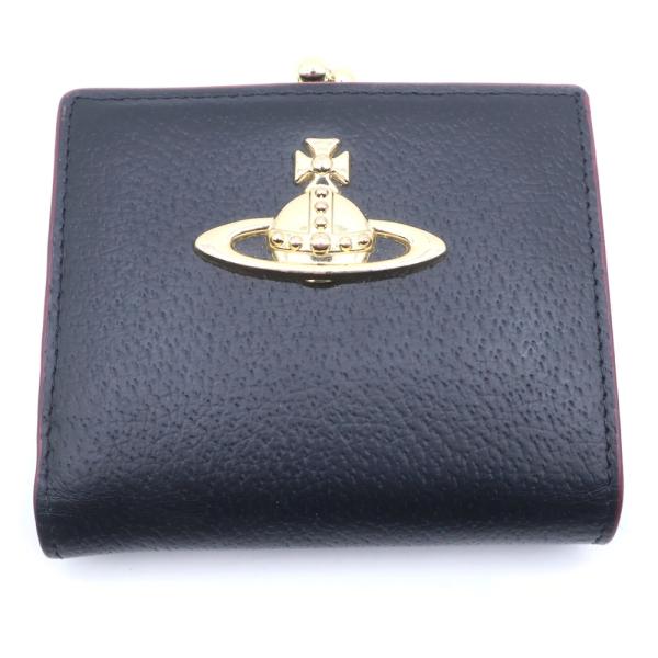 新品ヴィヴィアンウエストウッド二つ折りがま口ぐちオーブ総柄形財布黒 Vivienne Westwood（ヴィヴィアンウエストウッド） 並行輸入品