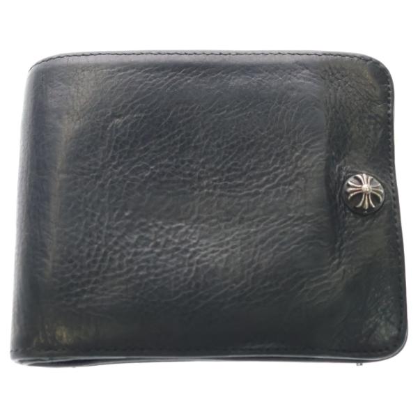 【新品未使用品】クロムハーツ財布 1SNAP WALLET ワンスナップ シボ◎ CHROME HEARTS（クロムハーツ） 1SNAP 1スナップ クロス ボールボタン