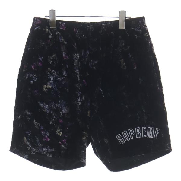 Supreme（シュプリーム） 19AW Floral Velour Shorts アーチロゴ