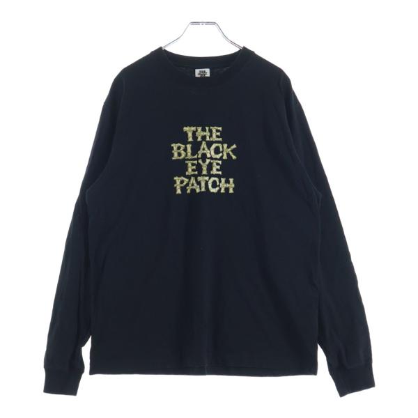 BLACK EYE PATCH 取扱注意 刺繍STRIPED ロングTEE L THE BLACK EYE PATCH ブラックアイパッチ Og Bamboo L/S Tee フロント