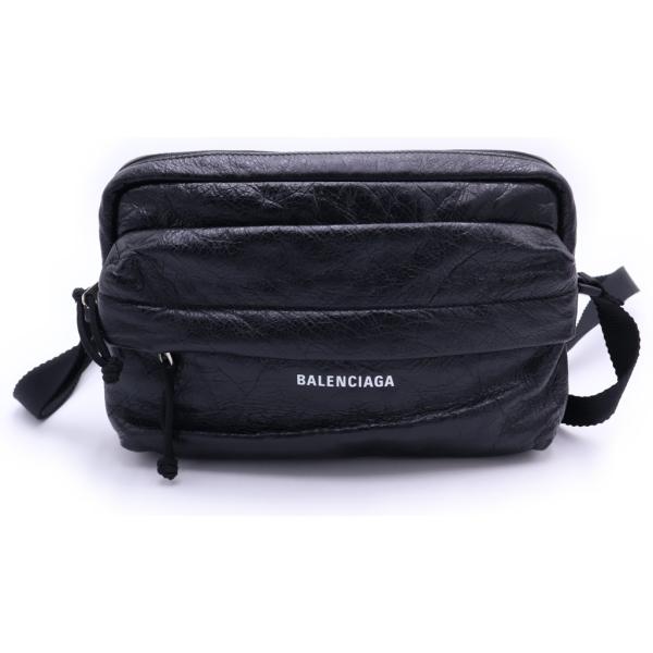 BALENCIAGA（バレンシアガ） EXPLORER ロゴプリント レザー ショルダー