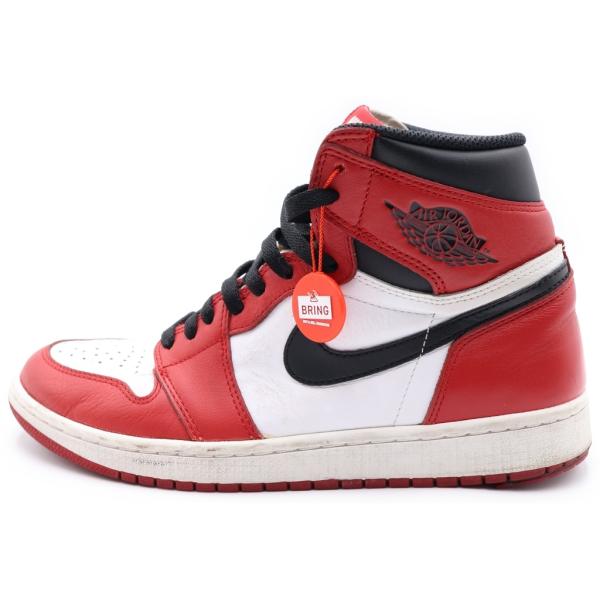 NIKE ナイキ 2015年 AIR JORDAN 1 RETRO HIGH OG CHICAGO エアジョーダン1ハイカットスニーカー シカゴ レッド 555088-101 US9/27cm