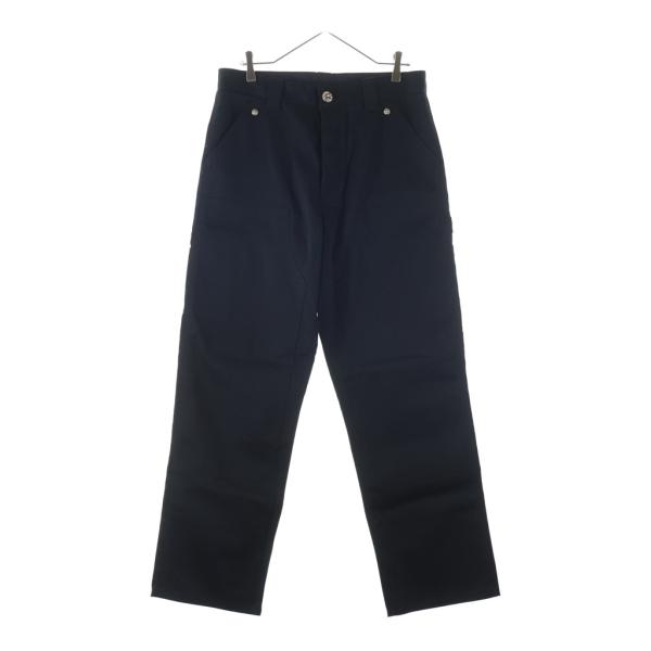 CHROME HEARTS クロムハーツ アメリカ製 CARPENTER DOUBLE KNEE インボイス付き カーペンターダブルニーパンツ 34 BLACK ペインター キャンバス クロスボール ホースシューボタンフライ ボトムス【中古】【CHROME HEARTS】 CHROME HEARTS（クロムハーツ） Carpenter Double Knee Cross Ball