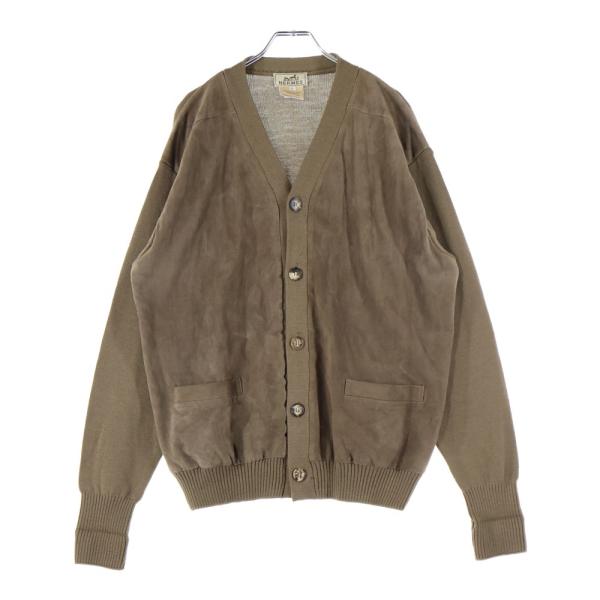 HERMES（エルメス） スエード切り替え シルク カシミヤ混 ウール