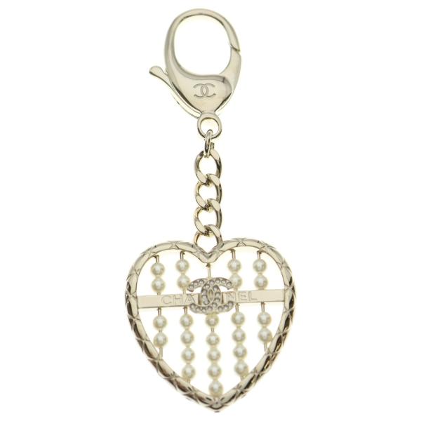 CHANEL（シャネル） ココマーク ハートバッグチャーム キーホルダー GP