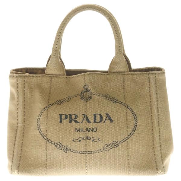 PRADA（プラダ） カナパトートバッグ ハンドバッグ ブラウン ベージュ