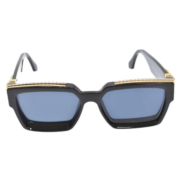 ルイヴィトン ミリオネア モノグラムデザインフレームサングラス 眼鏡 メガネ ブラック Z1165E 93L