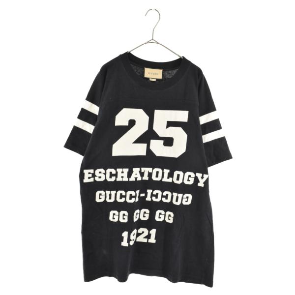 グッチ 25 660744 XJDKK ロゴプリント半袖フットボールTシャツ