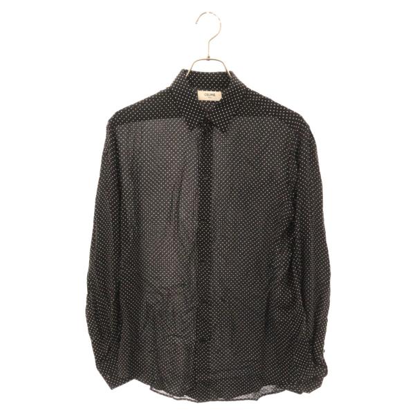 CELINE セリーヌ CLASSIC SHIRT IN DOT PRINTED VISCOSE ドット CELINE セリーヌ CLASSIC SHIRT IN DOT PRINTED VISCOSE ドット
