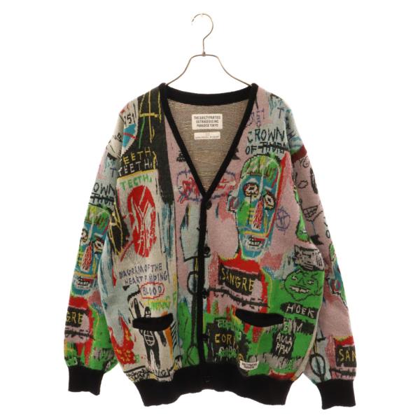 WACKO MARIA JEAN-MICHEL BASQUIAT カーディガン WACKO MARIA ワコマリア 22AW ×JEAN-MICHEL BASQUIAT CARDIGAN