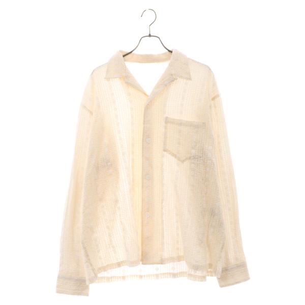 unused アンユーズド 24ss レースシャツ UNUSED アンユーズド Long Sleeve lace shirts US2439 リネン