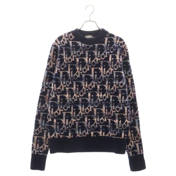Dior ディオール　ペイズリー柄　クルーネックニット　セーター　総柄　L Dior ディオール ペイズリー柄 クルーネックニット セーター 総柄 L