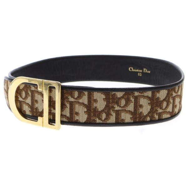 Christian Dior ディオール ベルト トロッターCDロゴ　ブラック Christian Dior クリスチャンディオール CDロゴ トロッター