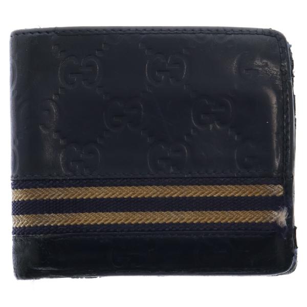 GUCCI（グッチ） GG柄 ラインデザイン コンパクトウォレット 2つ折り