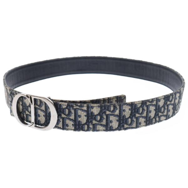 DIOR ディオール オブリーク シルバーバックル リバーシブルベルト