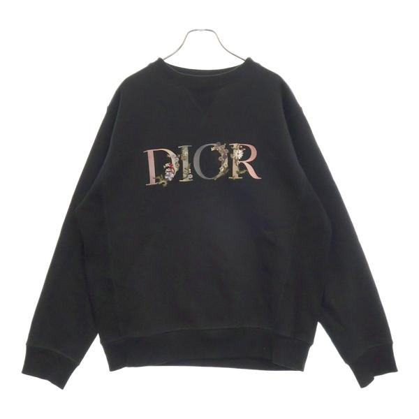 DIOR ディオール 21SS FLOWERS フローラルロゴ刺繍 クルーネック DIOR ディオール 21SS FLOWERS フローラルロゴ刺繍 クルーネック
