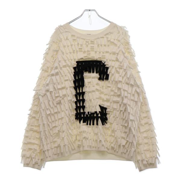 CELINE セリーヌ 22AW オーバーサイズ Cロゴアップリケ フリンジ CELINE セリーヌ 22AW オーバーサイズ Cロゴアップリケ フリンジ