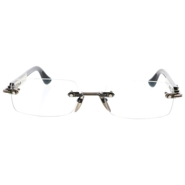 クロムハーツ サイズ:51□21-141  DEEPIII サイドフローラルクロスフレームレスエボニーサングラス 中古 SJ02 CHROME HEARTS（クロムハーツ） DEEP I サイドフローラルクロス