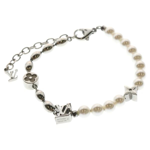 LOUIS VUITTON ルイヴィトン GP×フェイクパール シルバー パール