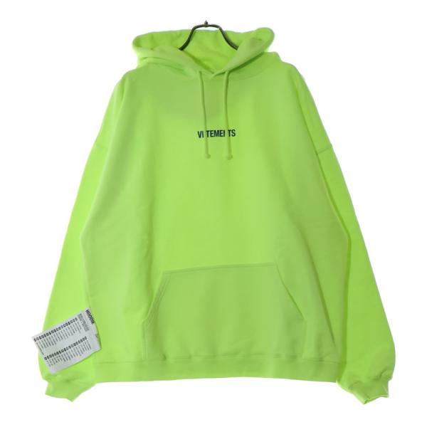 VETEMENTS（ヴェトモン） 22SS LOGO LABEL HOODIE フロントロゴ